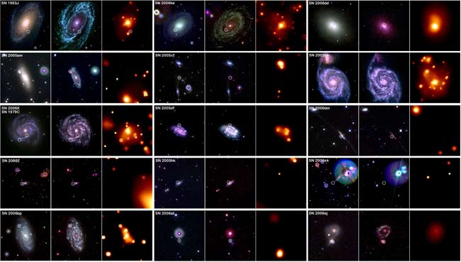 Astronomers See Early Stages of Star Explosions